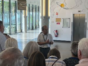 ITER Deputy Director General (Science and Technology) Yutaka Kamada welcomes the IESF (British Section) Voyagers to ITER