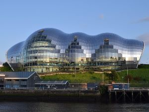 The Glasshouse International Centre for Music, Gateshead opened in 2004. Designed by Foster and Partners, Structural Engineers: Buro Happold, Engineering Consultants: Mott MacDonald and Acoustics: Arup.