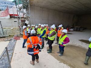 Site Visit to the Grand Paris Express construction Noisy-Champs Station.