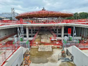 The Grand Paris Express construction at Noisy-Champs Station.