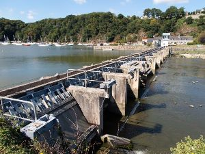 Barrier across the River Rance at Lyvet built in 1830.