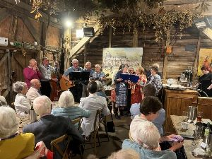 The diners enjoy 'Home Entertainment' and an impromptu Girls Group.