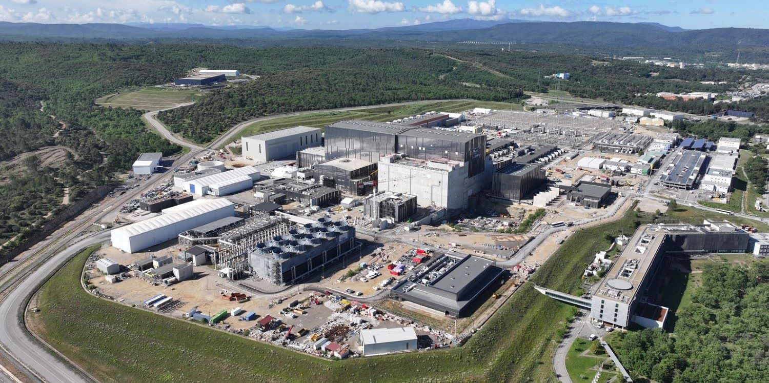 Aerial view of the ITER site, 2025