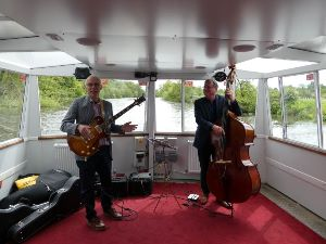 River Cruise on the River Dee, entertained by the President on his Double Bass.