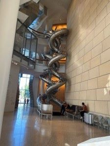 Slide inside the LUMA Building which was successfully tested out by several voyagers - both ladies and men.