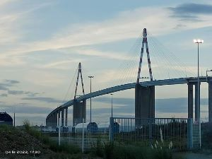 Saint-Nazaire Bridge over the River Loire.