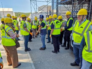 Voyagers on a technical tour of ITER