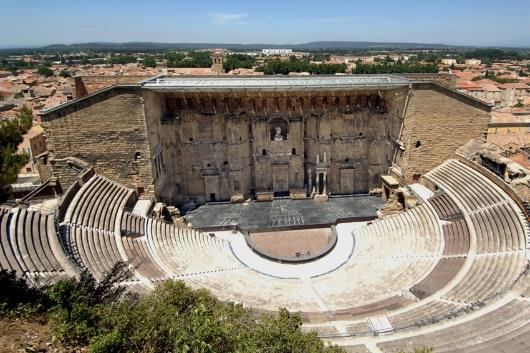 The Roman antique theatre at Orange
